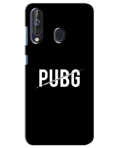Чохол для Samsung Galaxy A60 2019 (A605F) з картинкою «PUBG — білий логотип»