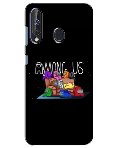 Чехол для Samsung Galaxy A60 2019 (A605F) с картинкой «Логотип Among Us»