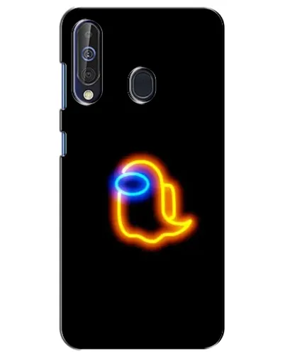 Чехол для Samsung Galaxy A60 2019 (A605F) с картинкой «Among Us неоновое сияние»