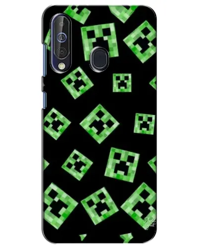 Чехол для Samsung Galaxy A60 2019 (A605F) с картинкой «Паттерн с криперами» Чехол для Samsung Galaxy A60 2019 (A605F) с картинкой «Паттерн с криперами»