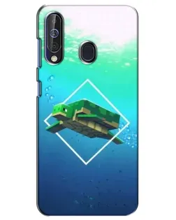 Чохол для Samsung Galaxy A60 2019 (A605F) з картинкою «Черепаха Minecraft»