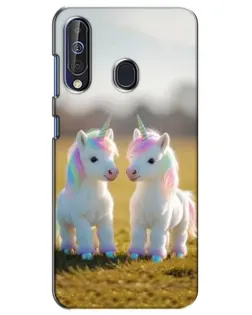 Чехол для Samsung Galaxy A60 2019 (A605F) с картинкой «Пара единорогов»