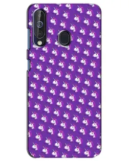 Чехол для Samsung Galaxy A60 2019 (A605F) с картинкой «Единороги на фиолетовом»