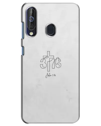 Чехол для Samsung Galaxy A60 2019 (A605F) с картинкой «Иоанна 3:16 Крест»