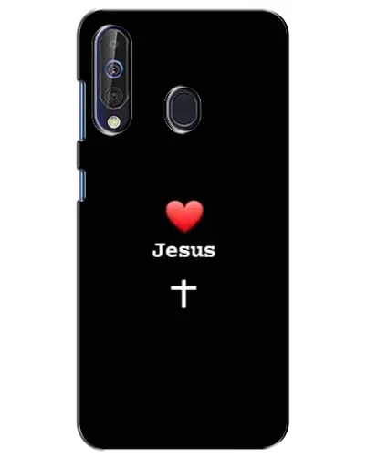 Чехол для Samsung Galaxy A60 2019 (A605F) с картинкой «Сердце - Jesus»