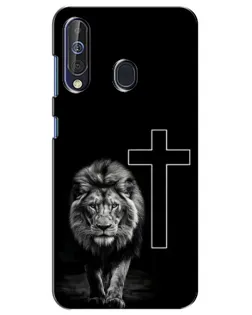 Чехол для Samsung Galaxy A60 2019 (A605F) с картинкой «Лев и Крест»