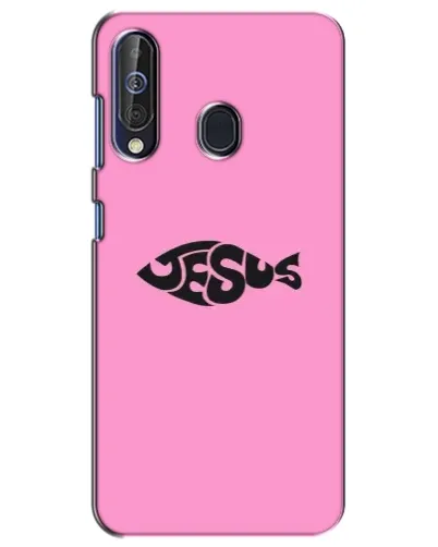 Чехол для Samsung Galaxy A60 2019 (A605F) с картинкой «Розовый символ  Jesus»