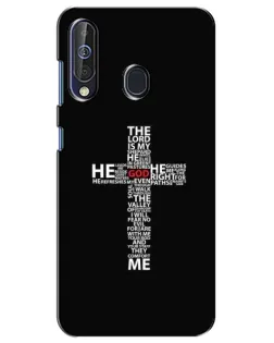 Чехол для Samsung Galaxy A60 2019 (A605F) с картинкой «Текстовый крест»