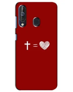 Чехол для Samsung Galaxy A60 2019 (A605F) с картинкой «Уравнение любви»