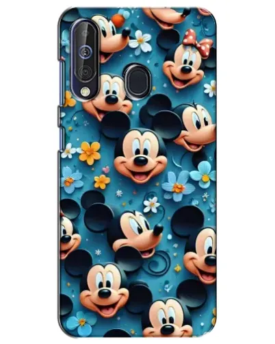 Чехол для Samsung Galaxy A60 2019 (A605F) с картинкой «Паттерн Микки и Минни»
