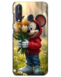 Чехол для Samsung Galaxy A60 2019 (A605F) с картинкой «Микки с тюльпанами»