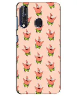 Чехол для Samsung Galaxy A60 2019 (A605F) с картинкой «Патрик Стар паттерн»