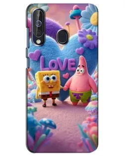 Чехол для Samsung Galaxy A60 2019 (A605F) с картинкой «Губка Боб Патрик»