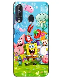 Чохол для Samsung Galaxy A60 2019 (A605F) з картинкою «Губка Боб та друзі»