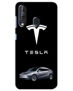 Чохол для Samsung Galaxy A60 2019 (A605F) з картинкою «Tesla Model Y»