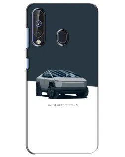 Чохол для Samsung Galaxy A60 2019 (A605F) з картинкою «Сріблястий Cybertruck Tesla»