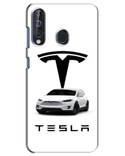 Чохол для Samsung Galaxy A60 2019 (A605F) з картинкою «Tesla White Style»