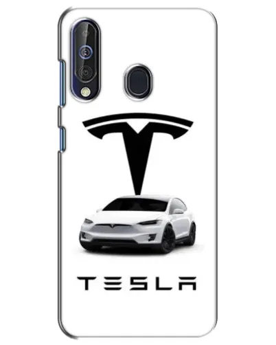 Чохол для Samsung Galaxy A60 2019 (A605F) з картинкою «Tesla White Style»