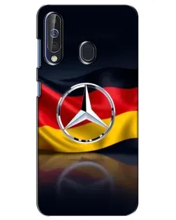 Чехол для Samsung Galaxy A60 2019 (A605F) с картинкой «Mercedes — флаг Германии»