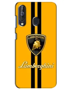 Чохол для Samsung Galaxy A60 2019 (A605F) з картинкою «Lamborghini Stripe жовтий»