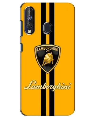 Чехол для Samsung Galaxy A60 2019 (A605F) с картинкой «Lamborghini Stripe желтый»