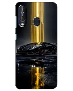 Чехол для Samsung Galaxy A60 2019 (A605F) с картинкой «Ночной Lamborghini драйв»