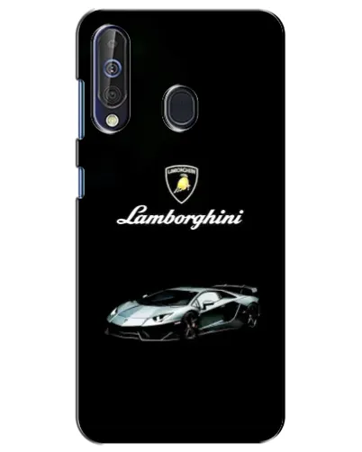 Чехол для Samsung Galaxy A60 2019 (A605F) с картинкой «Логотип Lamborghini классика»