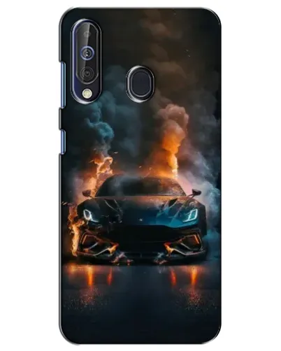 Чехол для Samsung Galaxy A60 2019 (A605F) с картинкой «Lamborghini дымная эстетика»