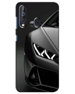 Чехол для Samsung Galaxy A60 2019 (A605F) с картинкой «Lamborghini фары детализация»