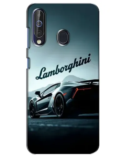Чехол для Samsung Galaxy A60 2019 (A605F) с картинкой «Классическая надпись Lamborghini»