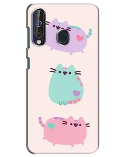 Чехол для Samsung Galaxy A60 2019 (A605F) с картинкой «Pusheen трио»