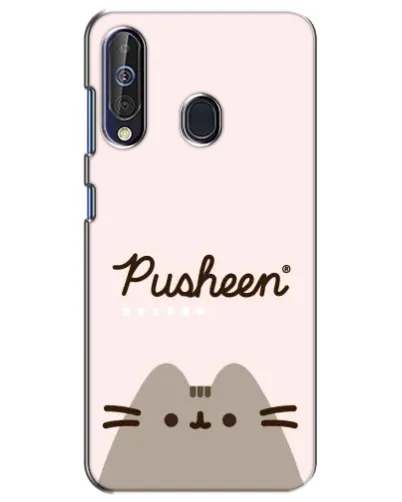 Чехол для Samsung Galaxy A60 2019 (A605F) с картинкой «Pusheen логотип» Чехол для Samsung Galaxy A60 2019 (A605F) с картинкой «Pusheen логотип»