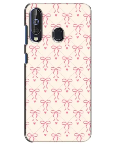 Чехол для Samsung Galaxy A60 2019 (A605F) с картинкой «Розовые бантики Coquette»