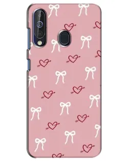 Чехол для Samsung Galaxy A60 2019 (A605F) с картинкой «Сердца и банты» Чехол для Samsung Galaxy A60 2019 (A605F) с картинкой «Сердца и банты»
