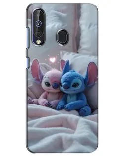 Чехол для Samsung Galaxy A60 2019 (A605F) с картинкой «Плюшевые Стич Ангел»