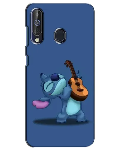 Чехол для Samsung Galaxy A60 2019 (A605F) с картинкой «Стич с укулеле»