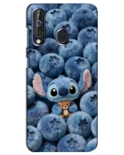 Чехол для Samsung Galaxy A60 2019 (A605F) с картинкой «Стич и голубика»