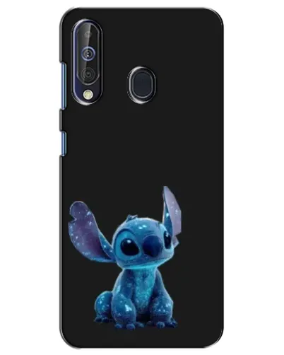 Чехол для Samsung Galaxy A60 2019 (A605F) с картинкой «Стич на черном»