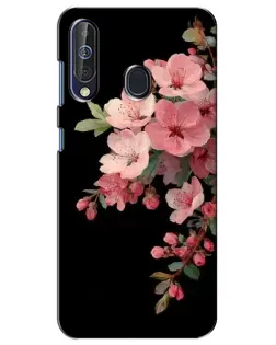 Чехол для Samsung Galaxy A60 2019 (A605F) с картинкой «Розовая ветка сакуры»