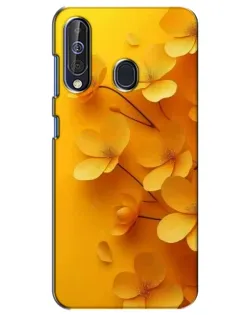 Чехол для Samsung Galaxy A60 2019 (A605F) с картинкой «Золотые лепестки»