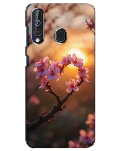 Чехол для Samsung Galaxy A60 2019 (A605F) с картинкой «Розовый цвет сердце на фоне заката» Чехол для Samsung Galaxy A60 2019 (A605F) с картинкой «Розовый цвет сердце на фоне заката»
