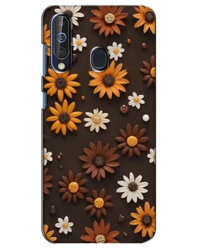 Чехол для Samsung Galaxy A60 2019 (A605F) с картинкой «Узор из маленьких подсолнухов» Чехол для Samsung Galaxy A60 2019 (A605F) с картинкой «Узор из маленьких подсолнухов»