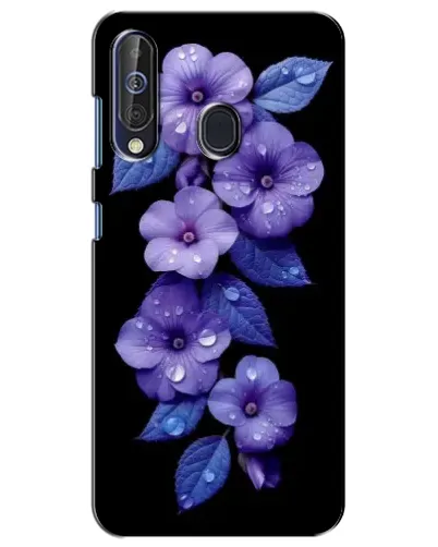 Чехол для Samsung Galaxy A60 2019 (A605F) с картинкой «Фиолетовые цветы с росою» Чехол для Samsung Galaxy A60 2019 (A605F) с картинкой «Фиолетовые цветы с росою»