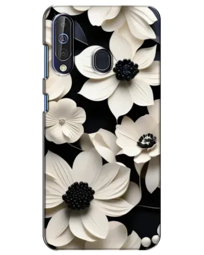 Чехол для Samsung Galaxy A60 2019 (A605F) с картинкой «Объемные белые цветы» Чехол для Samsung Galaxy A60 2019 (A605F) с картинкой «Объемные белые цветы»