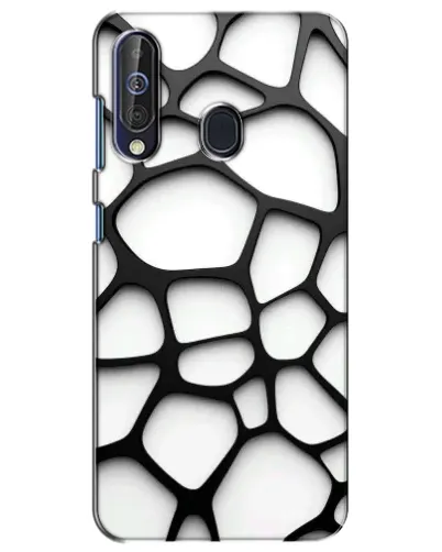 Чехол для Samsung Galaxy A60 2019 (A605F) с картинкой «Белая объемная сетка» Чехол для Samsung Galaxy A60 2019 (A605F) с картинкой «Белая объемная сетка»