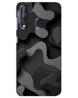 Чехол для Samsung Galaxy A60 2019 (A605F) с картинкой «Темный абстрактный камуфляж»
