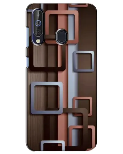 Чехол для Samsung Galaxy A60 2019 (A605F) с картинкой «Коричневые объемные квадраты» Чехол для Samsung Galaxy A60 2019 (A605F) с картинкой «Коричневые объемные квадраты»