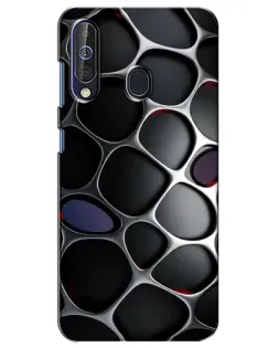 Чехол для Samsung Galaxy A60 2019 (A605F) с картинкой «Объемная темная решетка»