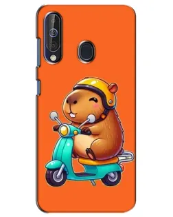 Чохол для Samsung Galaxy A60 2019 (A605F) з картинкою «Капібара на скутері» Чохол для Samsung Galaxy A60 2019 (A605F) з картинкою «Капібара на скутері»