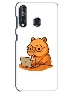 Чохол для Samsung Galaxy A60 2019 (A605F) з картинкою «Капібара з ноутбуком» Чохол для Samsung Galaxy A60 2019 (A605F) з картинкою «Капібара з ноутбуком»